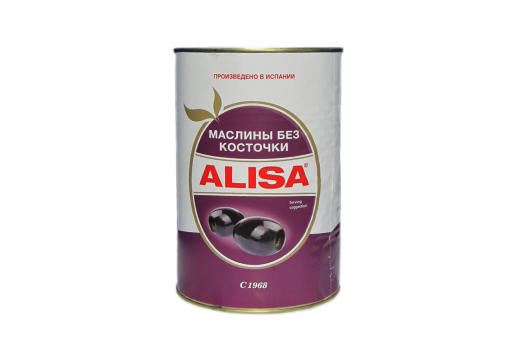 Маслины гигантские 90/10 с косточкой Alisa 4100 гр